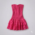 Vestido de tubo rosa